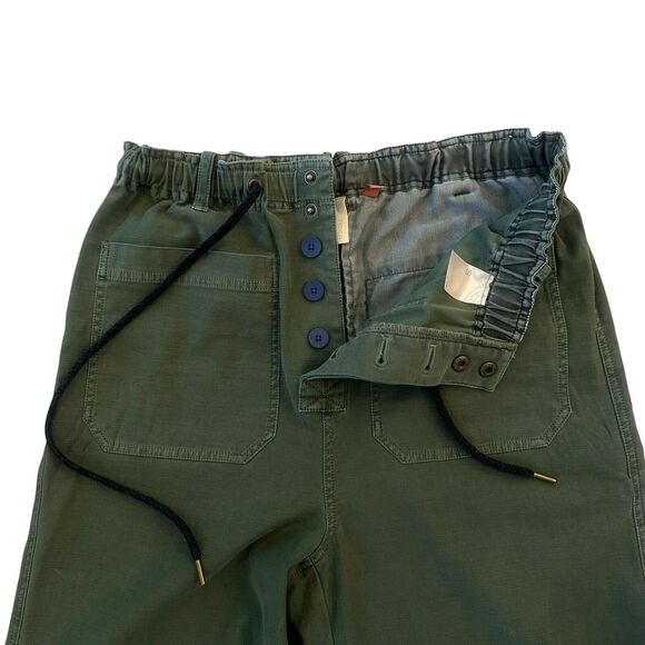 Pilcro Anthropologie The Pilot Wide Leg Pants Green Pockets Women’s Size Small - Picture 5 of 12